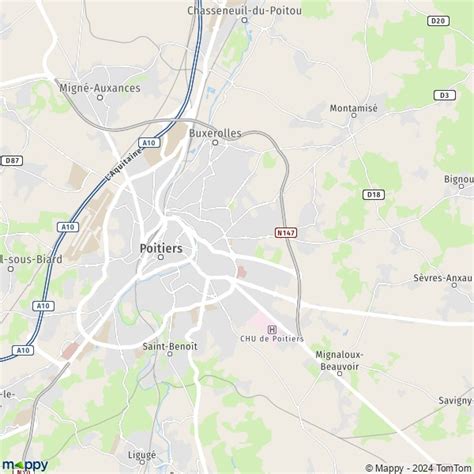 Plan cul Poitiers (86000)